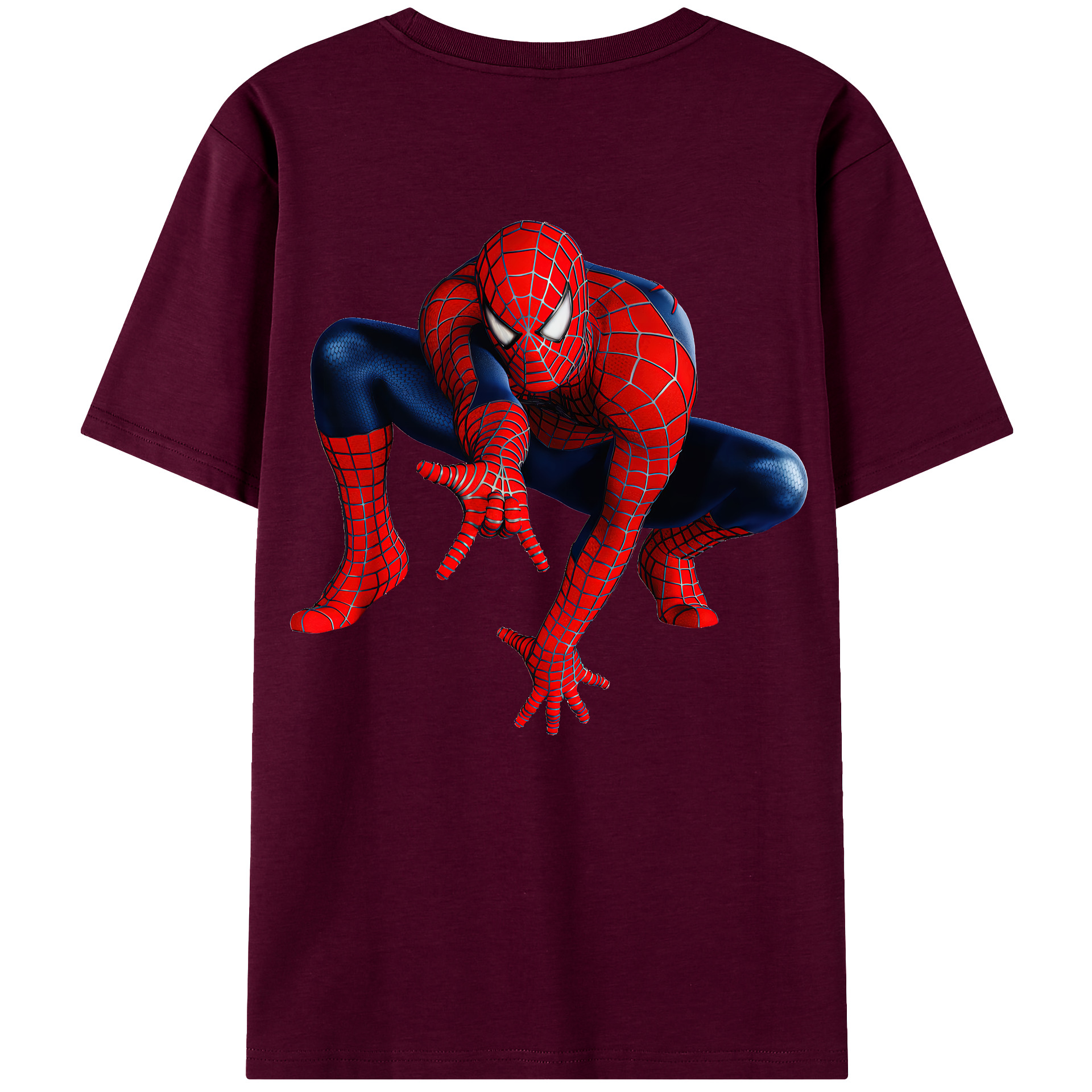 （画像用） Spider Man スパイダーマン レディース半袖Tシャツ(バックプリント)